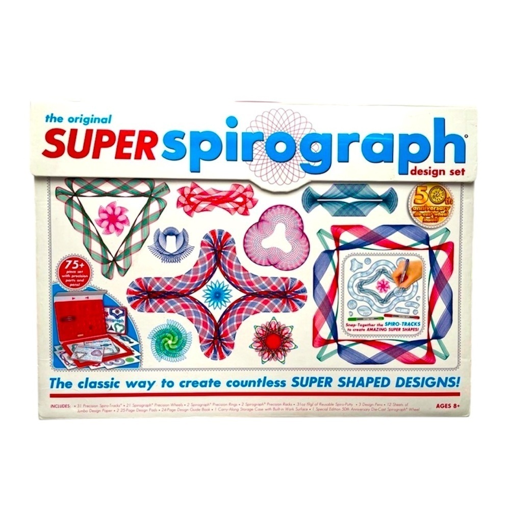 Super Spirograph Design Set-- 50th Anniversary Edition